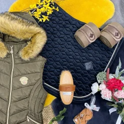 Sale Pénélope - Grande brosse douce sangle cuir Beige