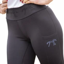 Pénélope - Legging d'équitation femme Delphe pull-on Noir Discount