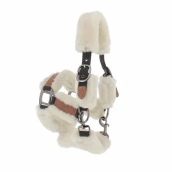 Pénélope - Licol mouton et cuir / beige Noir