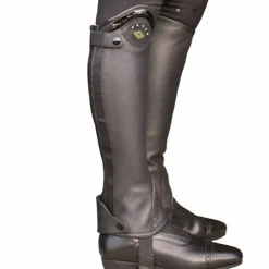 New Pénélope - Mini-chaps cuir Prisca Noir