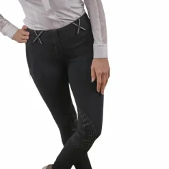 Pénélope - Pantalon d'équitation femme Zuri Noir Hot