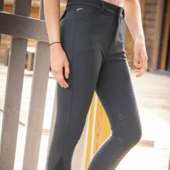 Hot Pénélope - Pantalon d'équitation femme point sellier foncé Gris