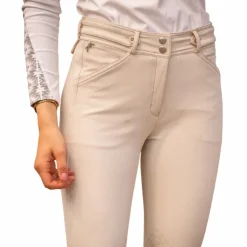 Pénélope - Pantalon d'équitation femme Point Sellier crème Blanc Clearance