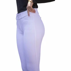 Pénélope - Pantalon d'équitation femme Majestic Blanc Outlet