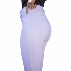 Pénélope - Pantalon d'équitation femme Majestic Blanc Outlet