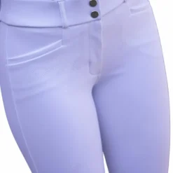 Pénélope - Pantalon d'équitation femme Majestic Blanc Outlet