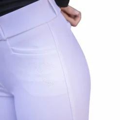 Pénélope - Pantalon d'équitation femme Majestic Blanc Outlet
