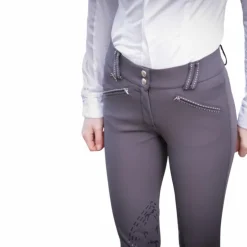 Sale Pénélope - Pantalon d'équitation femme Rocky anthracite taille mi-haute Gris