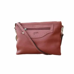 Online Pénélope - Pochette Cuir Emma cognac Marron
