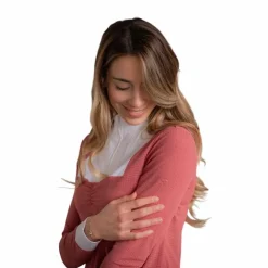 Pénélope - Polo de concours manches longues femme Florence terracotta Rose Sale