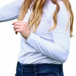 Outlet Pénélope - Polo de concours manches longues femme Seville Blanc