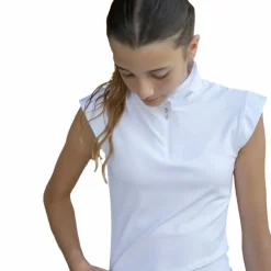 Pénélope - Polo de concours manches courtes femme Seville sable Beige