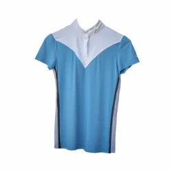 Online Pénélope - Polo de concours manches courtes femme Moon artic Bleu