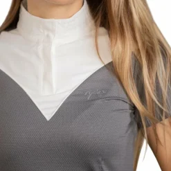 Best Pénélope - Polo de concours manches courtes femme Las Honey Gris