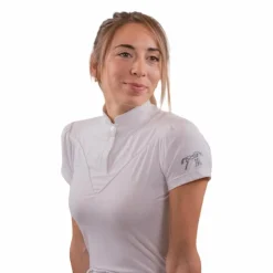 Best Pénélope - Polo de concours manches courtes femme Moon Mesh Blanc