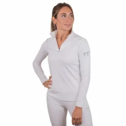 Discount Pénélope - Polo de concours manches longues femme Toscane Blanc