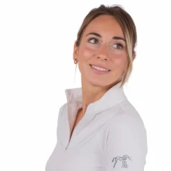 Discount Pénélope - Polo de concours manches longues femme Toscane Blanc