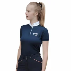 Sale Pénélope - Polo manches courtes de concours femme Madrid Marine