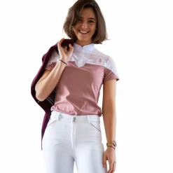 Pénélope - Polo manches courtes femme Indyshow Rose