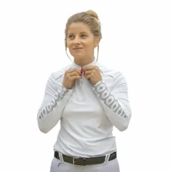 Sale Pénélope - Polo manches longues Anaïs blanc