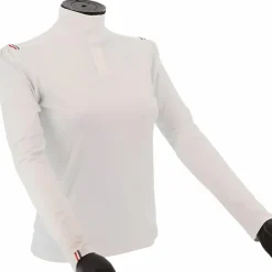 Outlet Pénélope - Polo manches longues Bruge galon bleu/ blanc/ rouge