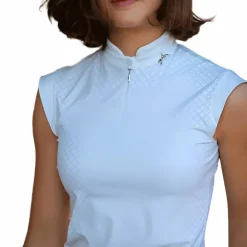 Hot Pénélope - Polo sans manches femme Séville Blanc