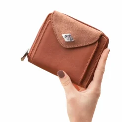 Pénélope - Porte monnaie Clémence glitter Cognac