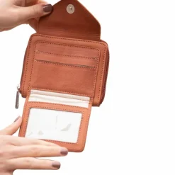 Pénélope - Porte monnaie Clémence glitter Cognac