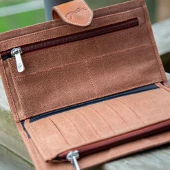 Pénélope - Porte-feuille Bertille camel/ glitter Marron Outlet