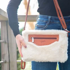 Clearance Pénélope - Sac pochette Emilie Blanc