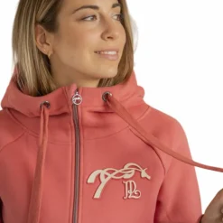 Pénélope - Sweat femme Meiwenty pêche Orange Hot