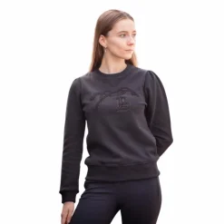 Pénélope - Sweat manches longues Clotilde Noir Hot