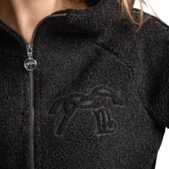 Hot Pénélope - Sweat polaire zippé femme Miwi Noir