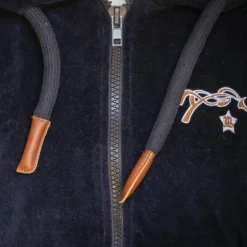 Online Pénélope - Sweat zip Emy velvet marine