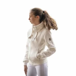 Outlet Pénélope - Sweatshirt à capuche manches longues junior Laponia écru Blanc