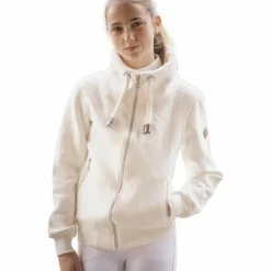 Outlet Pénélope - Sweatshirt à capuche manches longues junior Laponia écru Blanc