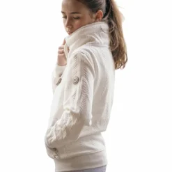 Outlet Pénélope - Sweatshirt à capuche manches longues junior Laponia écru Blanc