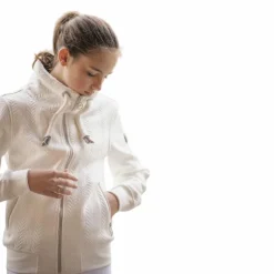 Outlet Pénélope - Sweatshirt à capuche manches longues junior Laponia écru Blanc