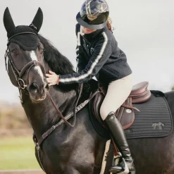 Pénélope - Tapis de selle Lyona Noir Discount