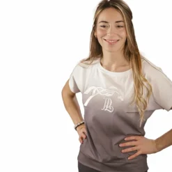 Pénélope - T-shirt manches courtes femme Poppy Strass tie-dye Gris New