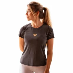 Pénélope - T-shirt manches courtes femme Lovely anthracite Gris