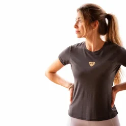 Pénélope - T-shirt manches courtes femme Lovely anthracite Gris