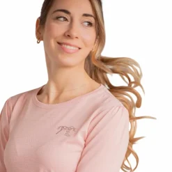 Pénélope - T-shirt manches longues femme Techty Honey Rose Best