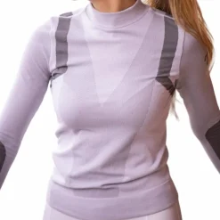 Pénélope - T-Shirt Warm Up manches longues Gris Discount