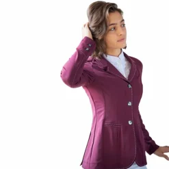 Pénélope - Veste de concours femme Paris Air soft Prune