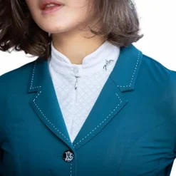 Pénélope - Veste de concours femme Paris Air soft canard Bleu Sale