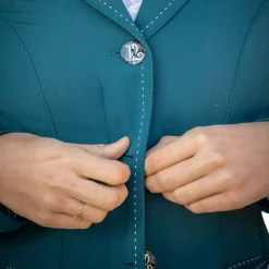 Pénélope - Veste de concours femme Paris Air soft canard Bleu Sale