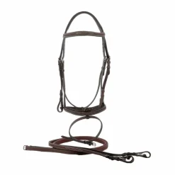 Privilège Equitation Privilege Equitation - Bridon Royan combiné avec rênes marron Havane New