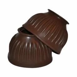 Clearance Privilège Equitation - Cloches caoutchouc striées Marron