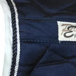 Privilège Equitation - Tapis de selle Palm Beach / blanc/ Marine